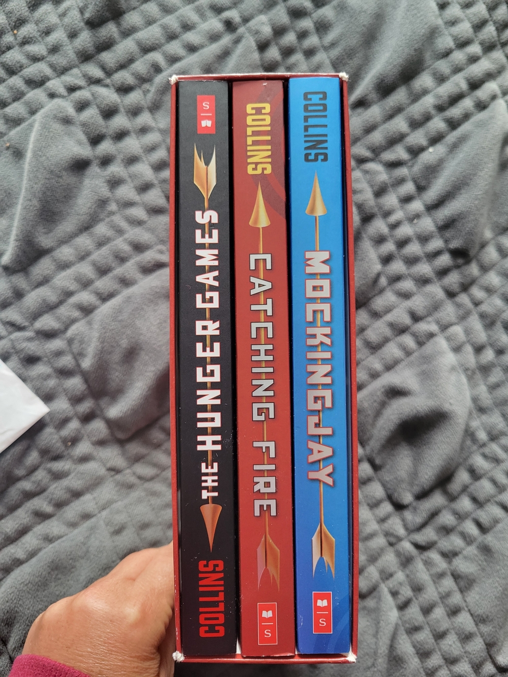 The Hunger Games Trilogy Box Set - Black, Red, Blue Spines